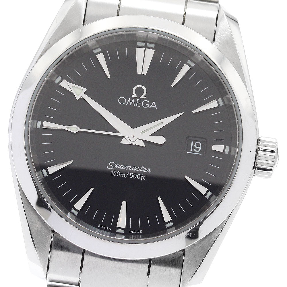 OMEGA Seamaster Aqua Terra 2518.50 Date Black Dial Quartz Boy's Watch_894802