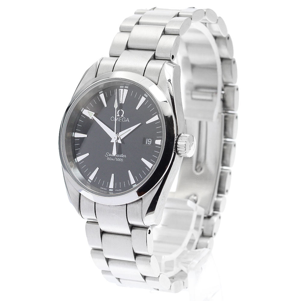 OMEGA Seamaster Aqua Terra 2518.50 Date Black Dial Quartz Boy's Watch_894802