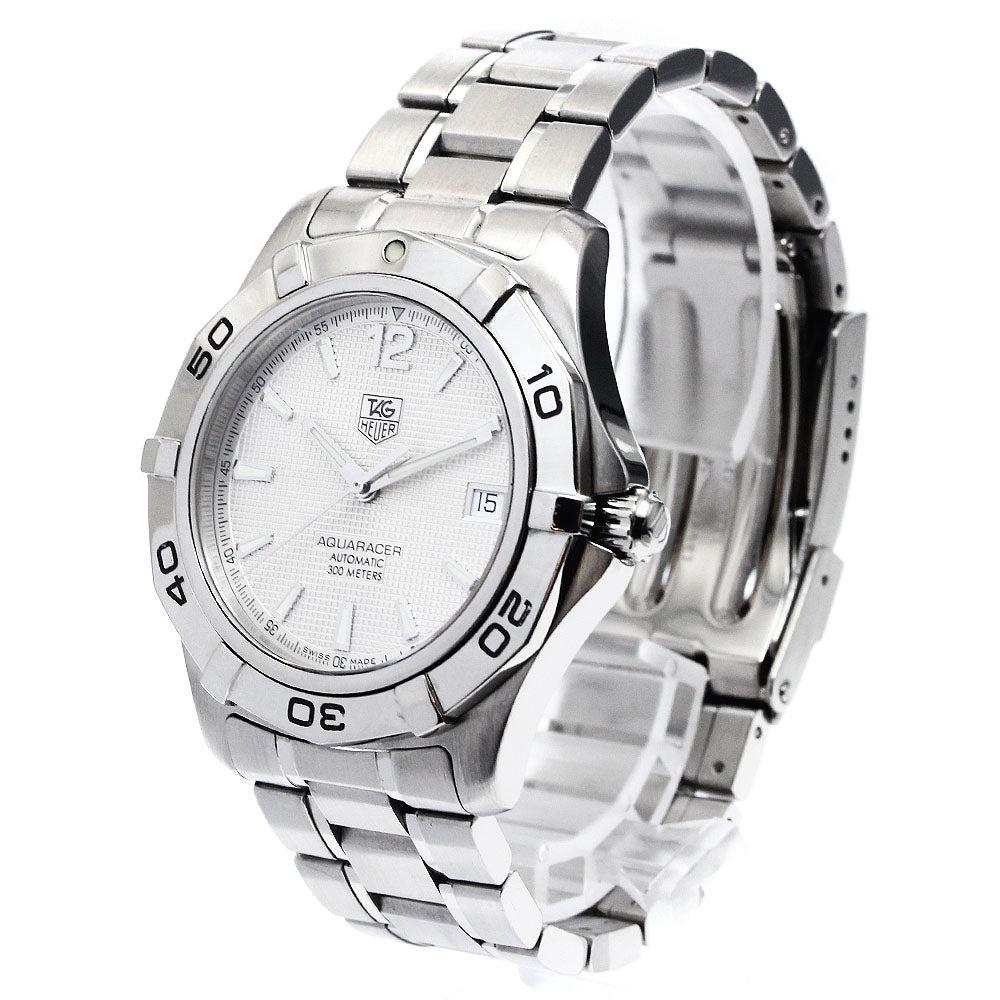 TAG HEUER Aqua racer WAF2111-0 Date Silver Dial Automatic Men's Watch_894804