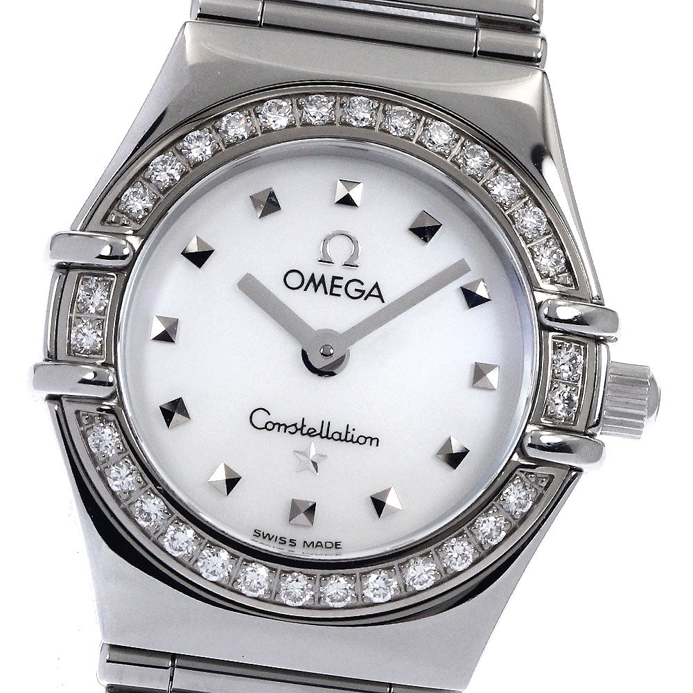 OMEGA Constellation 1465.71 Diamond bezel White shell dial White shell Dial Quartz Ladies Watch_894807