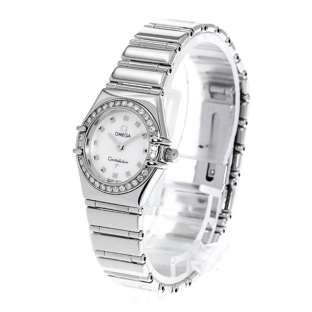 OMEGA Constellation 1465.71 Diamond bezel White shell dial White shell Dial Quartz Ladies Watch_894807