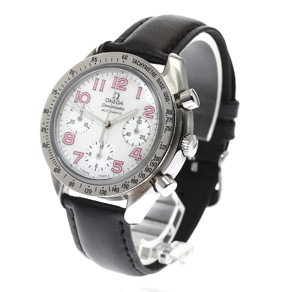 OMEGA Speedmaster 3834.74.34 Chronograph White shell Dial Automatic Men's Watch_894812