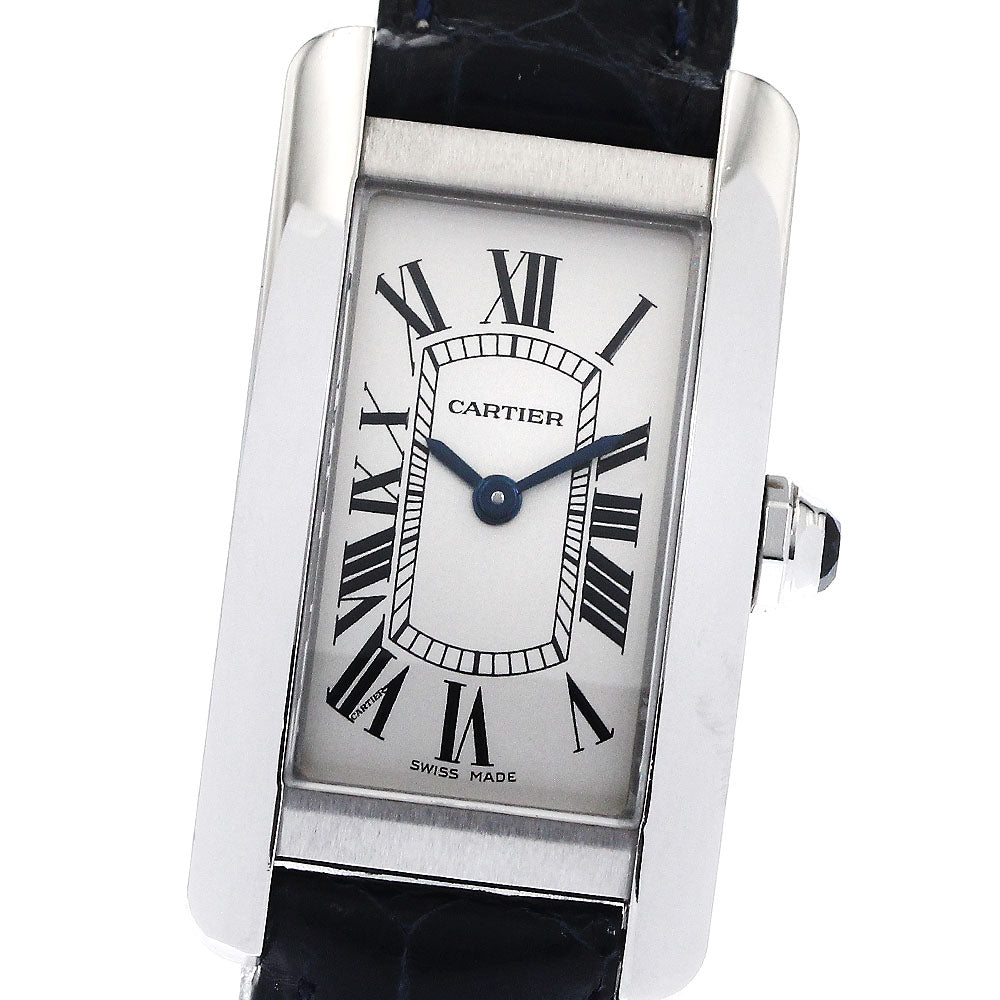CARTIER Tank AmericanSM WSTA0016 Silver Dial Quartz Ladies Watch_894870