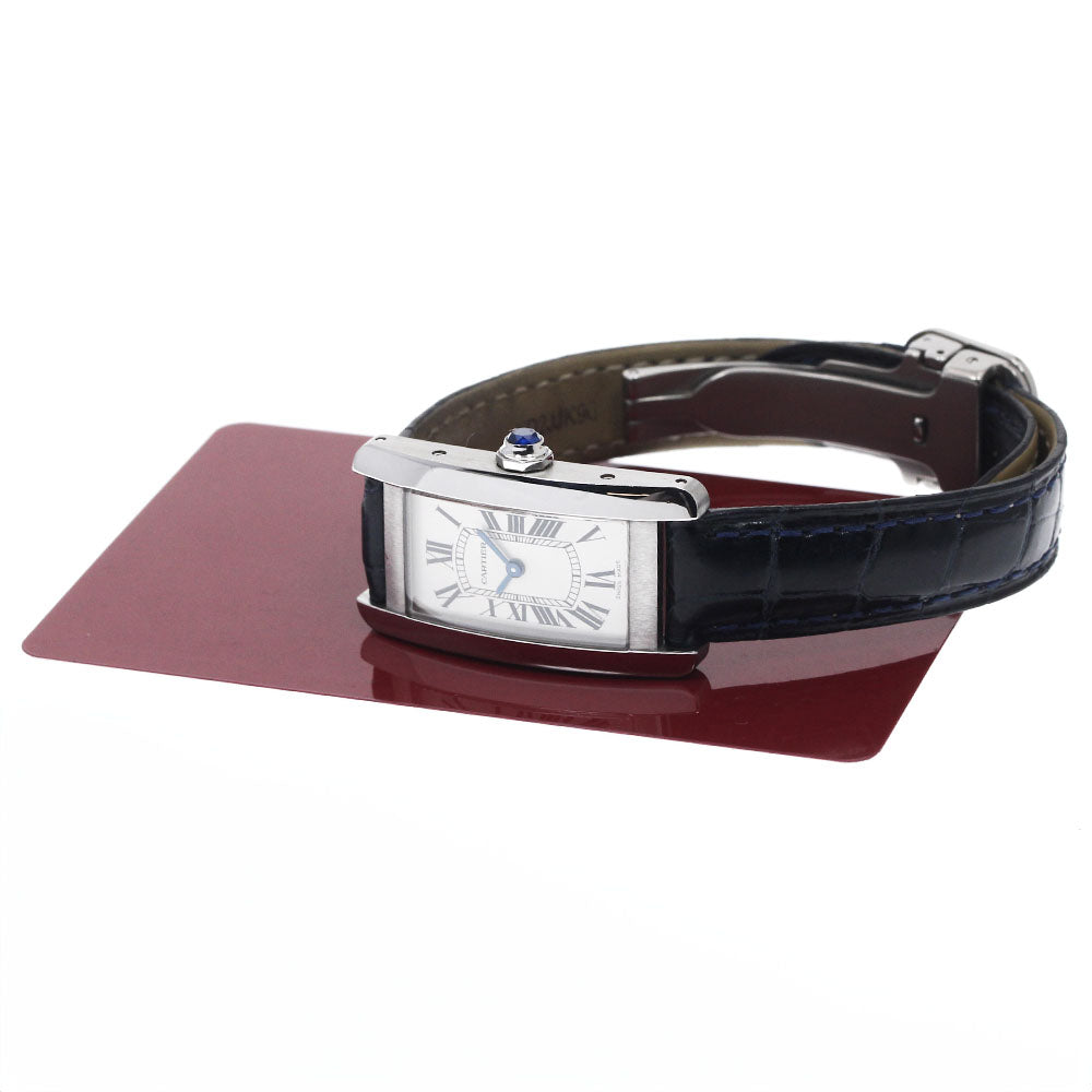 CARTIER Tank AmericanSM WSTA0016 Silver Dial Quartz Ladies Watch_894870