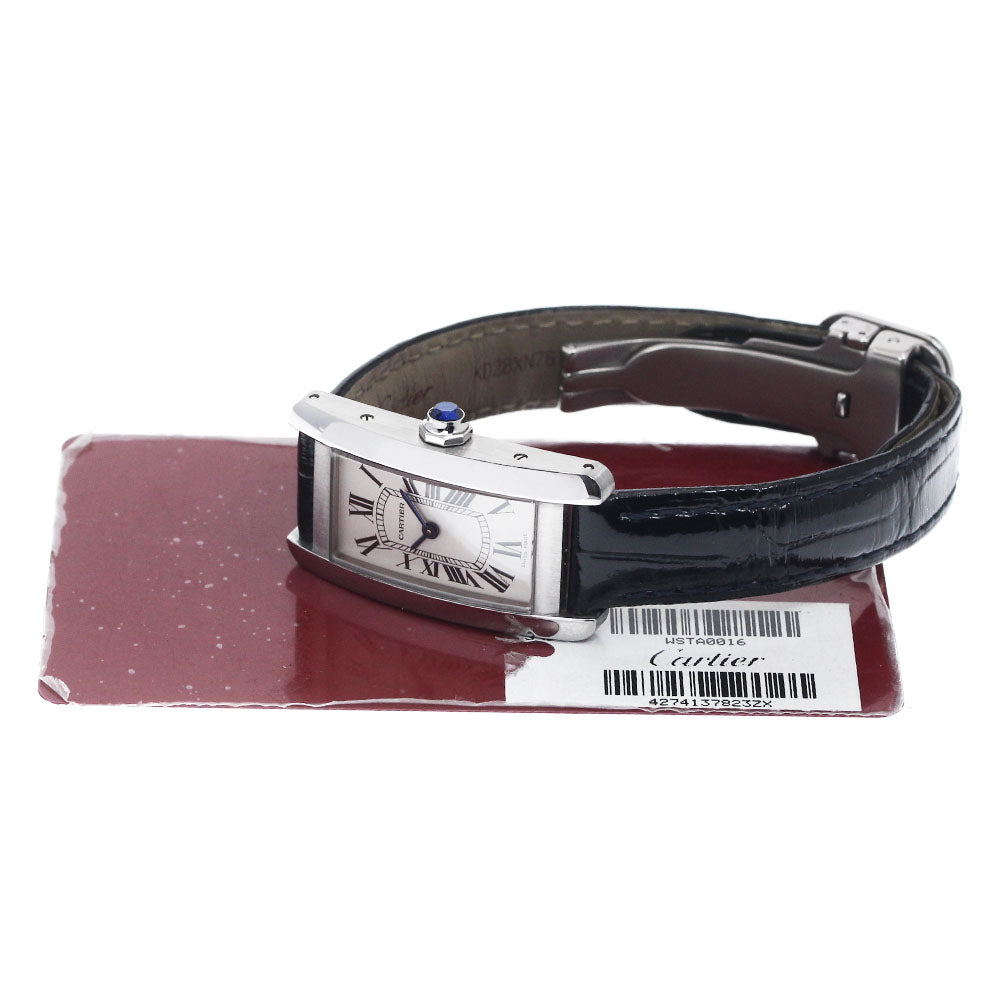 CARTIER Tank AmericanSM WSTA0016 Silver Dial Quartz Ladies Watch_894872