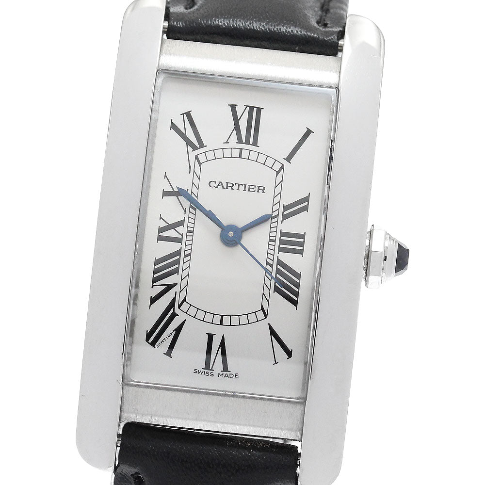 CARTIER Tank American MM WSTA0017 Silver Dial Automatic Boy's Watch_894874