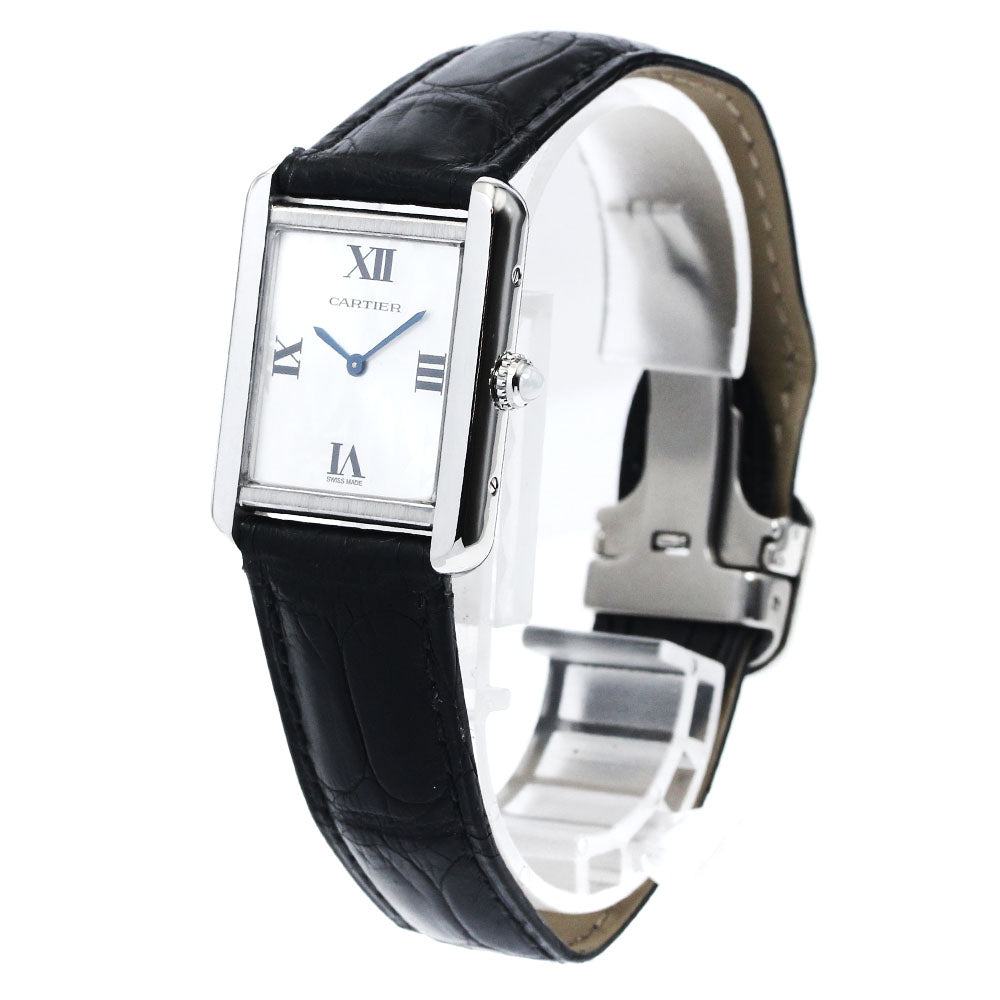 CARTIER Tank solo SM W1019555 Christmas limited Silver Dial Quartz Ladies Watch_894885