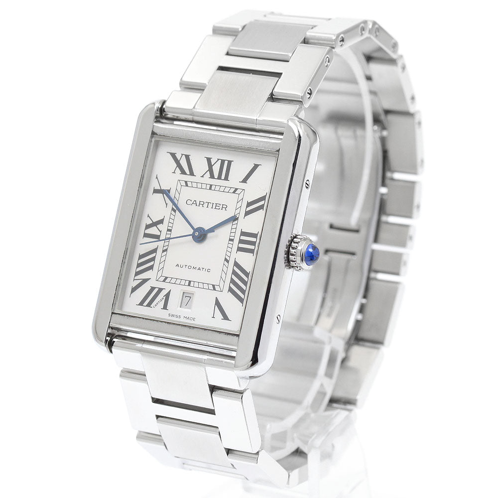 CARTIER Tank solo XL W5200028 Date Silver Dial Automatic Men's Watch_894898