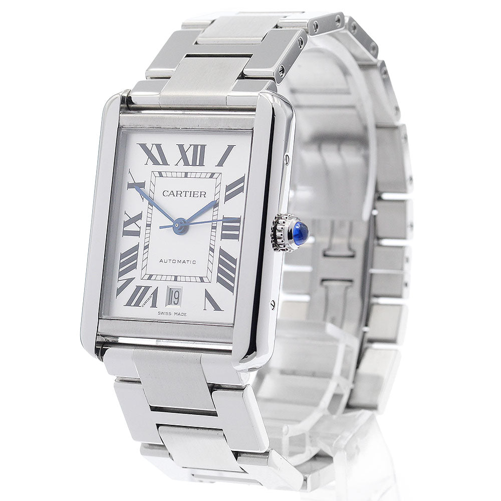 CARTIER Tank solo XL W5200028 Date Silver Dial Automatic Men's Watch_894905