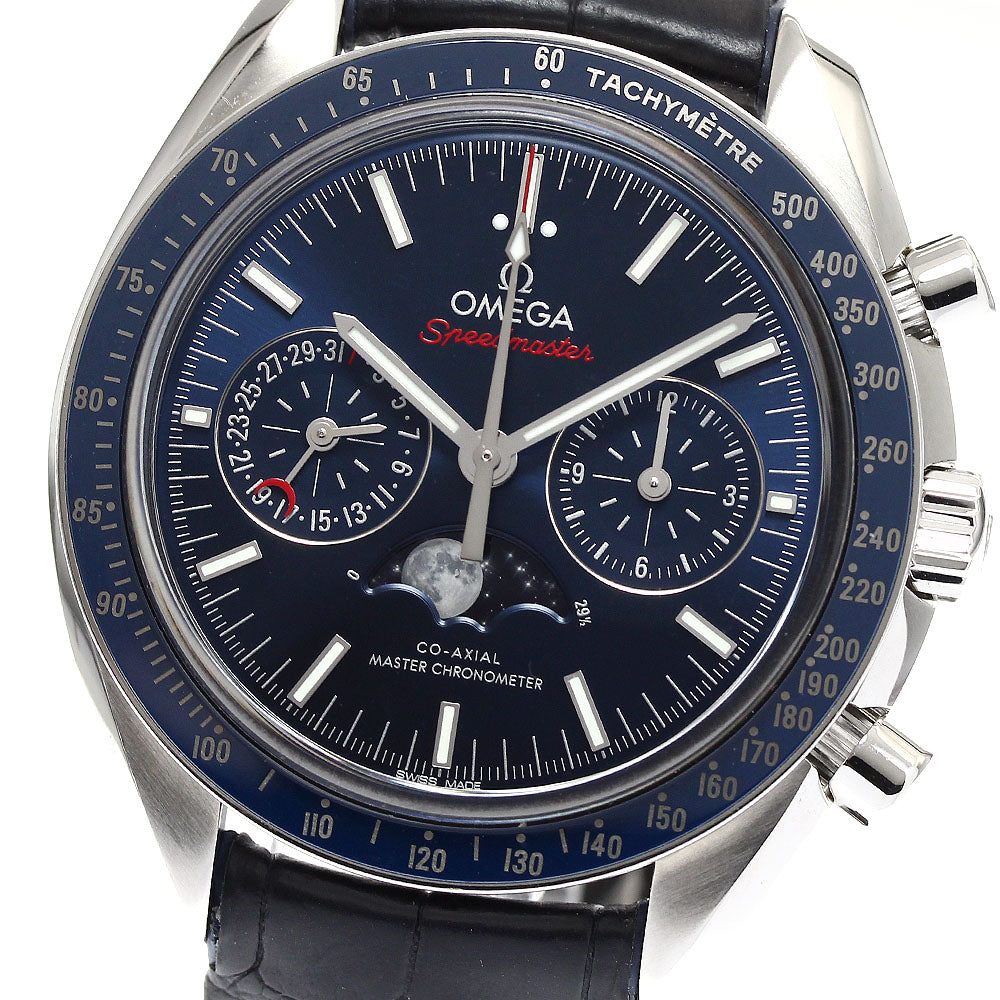 OMEGA Speedmaster 304.33.44.52.03.001 Moonphase Co-Axial Master Chronometer Navy Dial Automatic Men's Watch_894912
