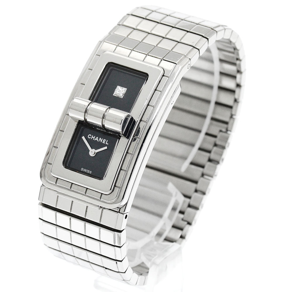 CHANEL Code Coco H5144 1P diamond black Dial Quartz Ladies Watch_894930