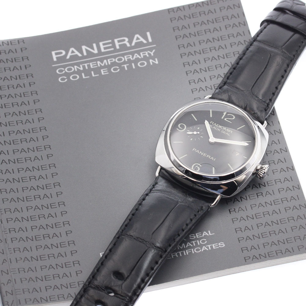 PANERAI Radiomir Black Seal PAM00388 Date black Dial Automatic Men's Watch_894954