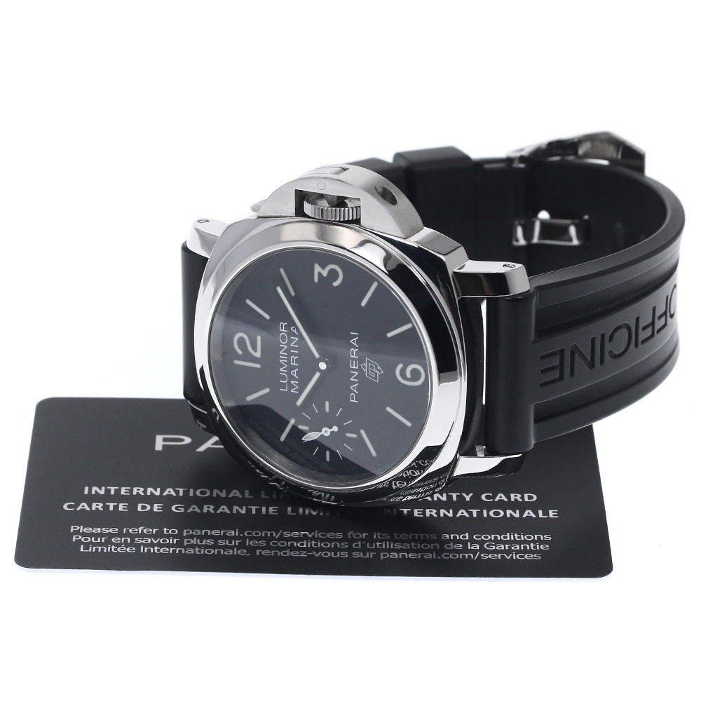 PANERAI Luminor marina logo PAM00776 black Dial Hand Winding Men's Watch_894962