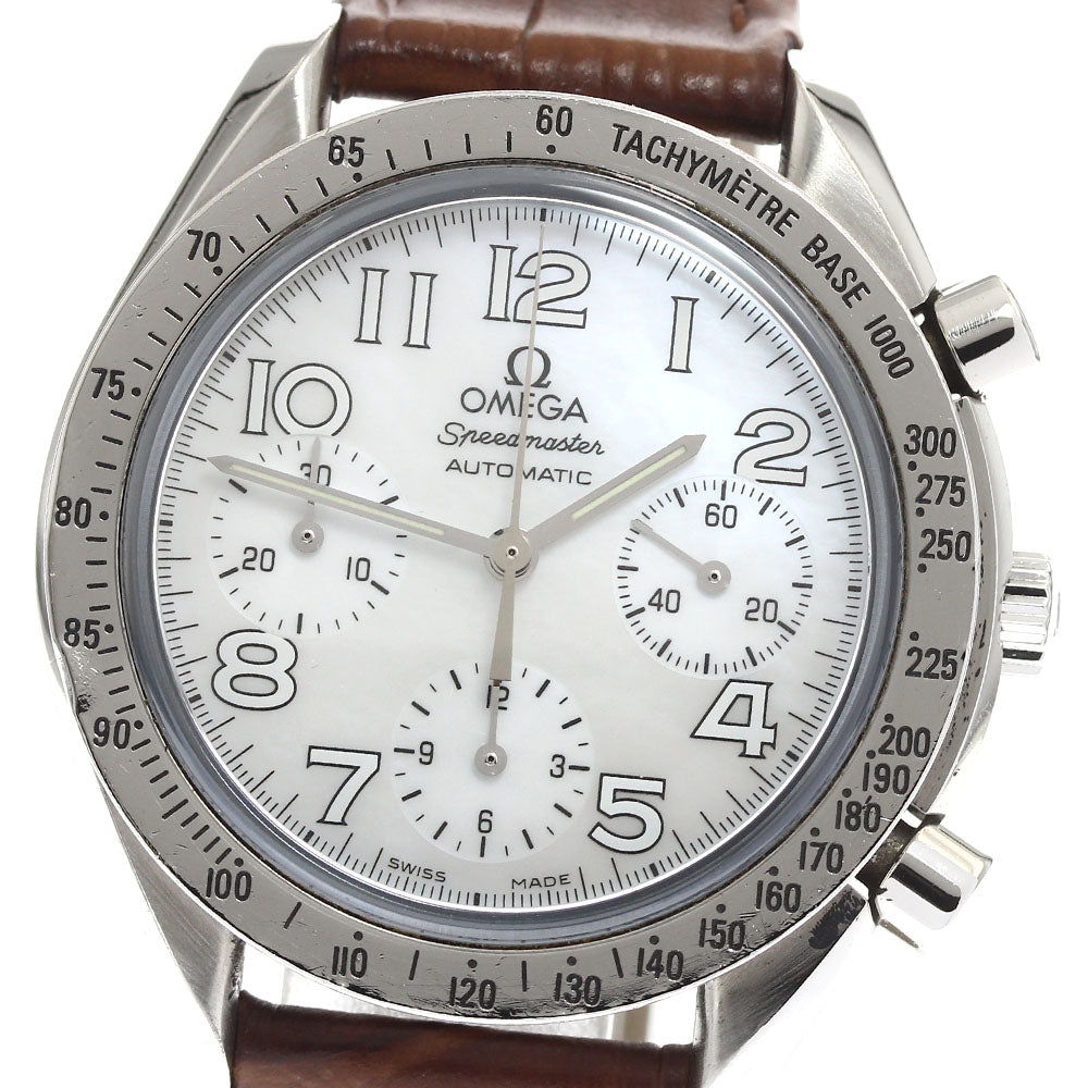 OMEGA Speedmaster 3834.70.36 Chronograph White shell Dial Automatic Ladies Watch_894964