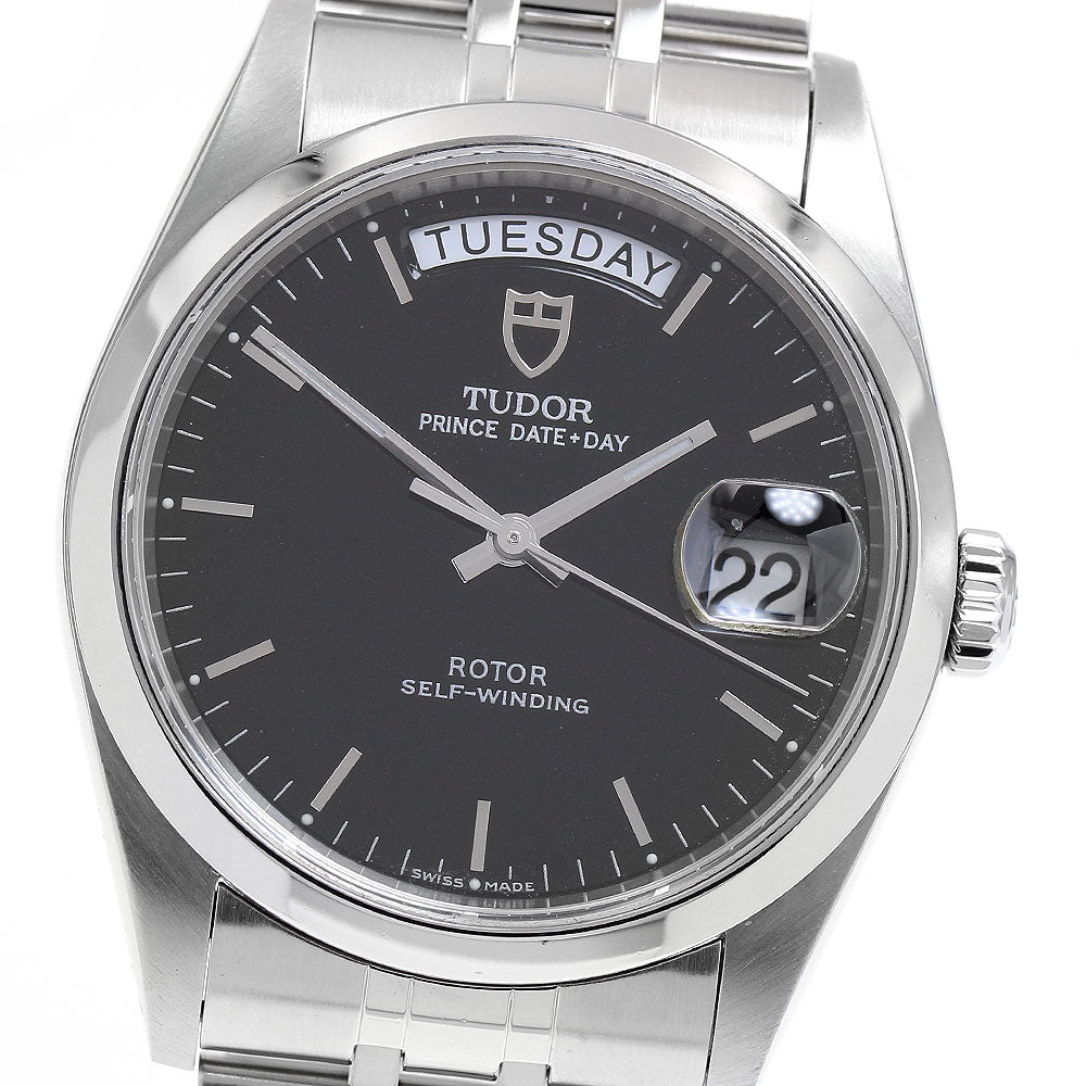 TUDOR Prince Date Day 76200 Black Dial Automatic Men's Watch_894975