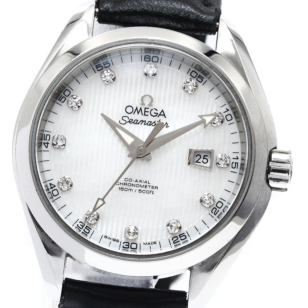 OMEGA Seamaster Aqua Terra 231.13.34.20.55.001 Co-Axial 12P Diamond White shell Dial Automatic Ladies Watch_894982