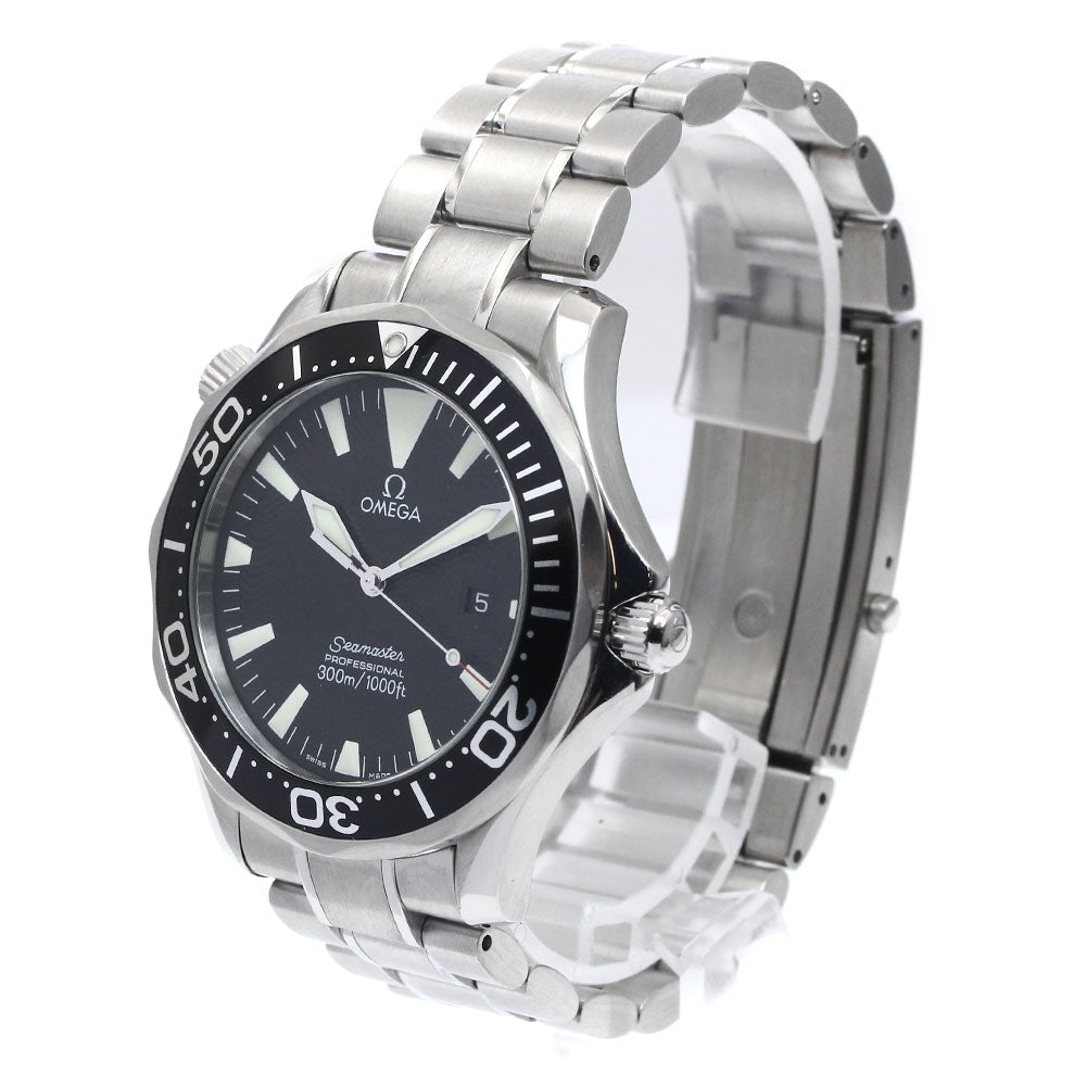 OMEGA Seamaster300 2264.50 Date black Dial Quartz Men's Watch_894986