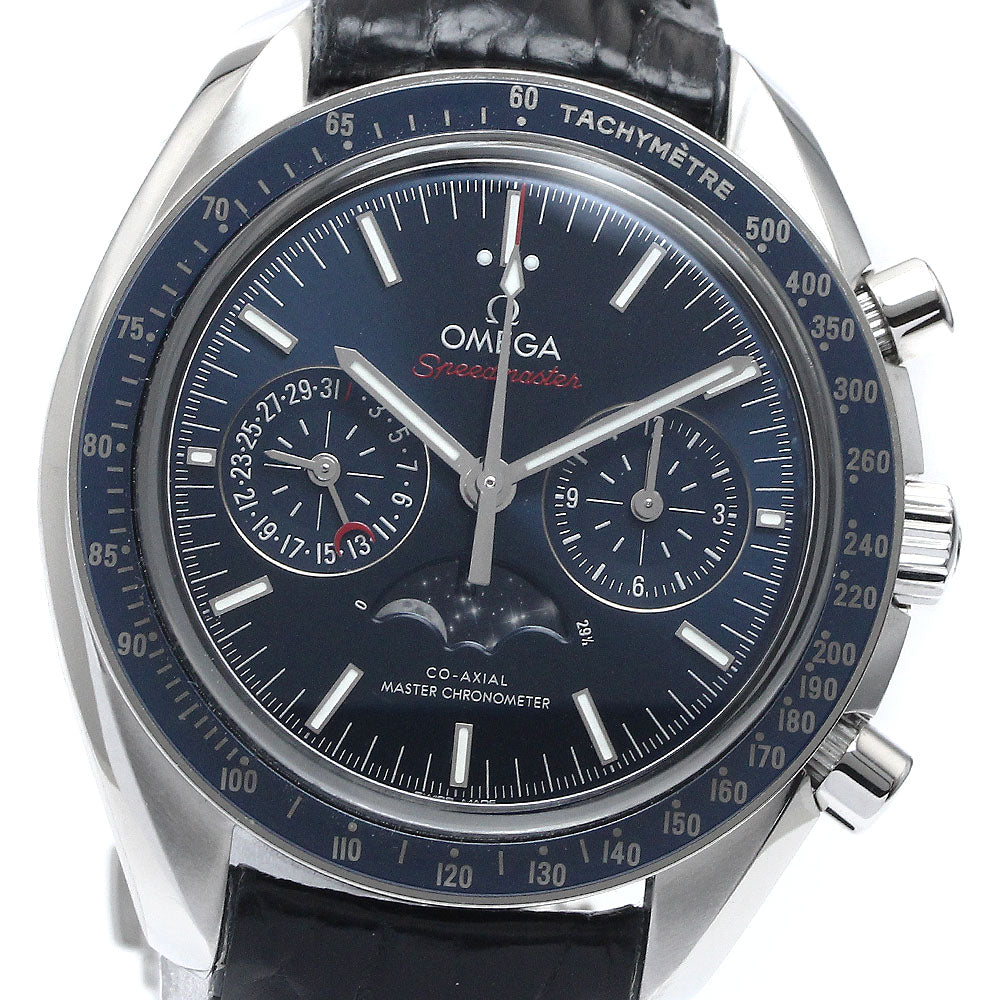 OMEGA Speedmaster 304.33.44.52.03.001 Moonphase Co-Axial Master Chronometer Navy Dial Automatic Men's Watch_894999