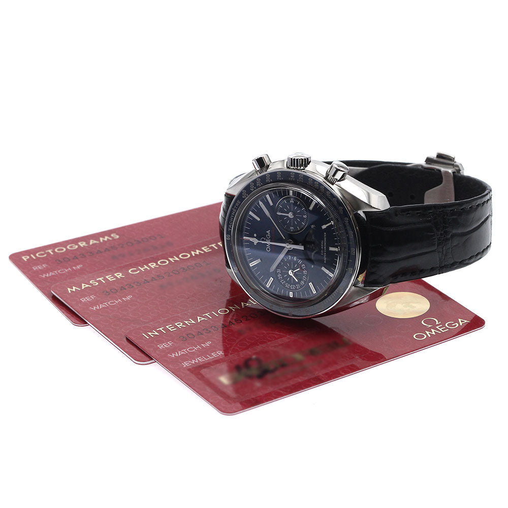 OMEGA Speedmaster 304.33.44.52.03.001 Moonphase Co-Axial Master Chronometer Navy Dial Automatic Men's Watch_894999