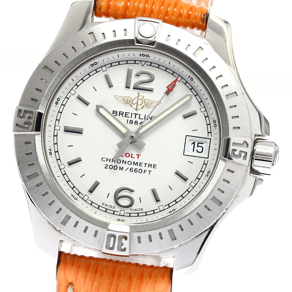 BREITLING Colt Lady A77388 Date Silver Dial Quartz Ladies Watch_895005