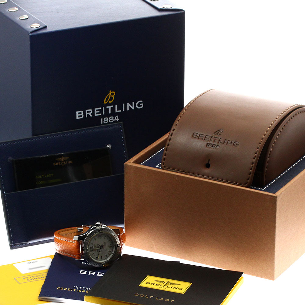 BREITLING Colt Lady A77388 Date Silver Dial Quartz Ladies Watch_895005