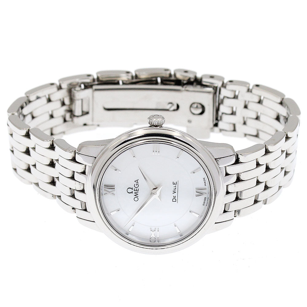 OMEGA De Ville Prestige 424.10.24.60.05.001 Shell dial White shell Dial Quartz Ladies Watch_895026
