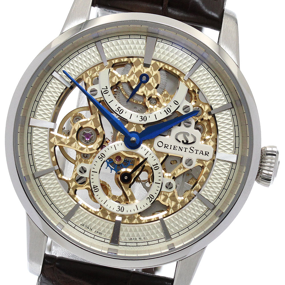 ORIENT Orient star F8B6-UAA0/RK-AZ0001S Power reserve small seconds skeleton Dial Hand Winding Men's Watch_895065