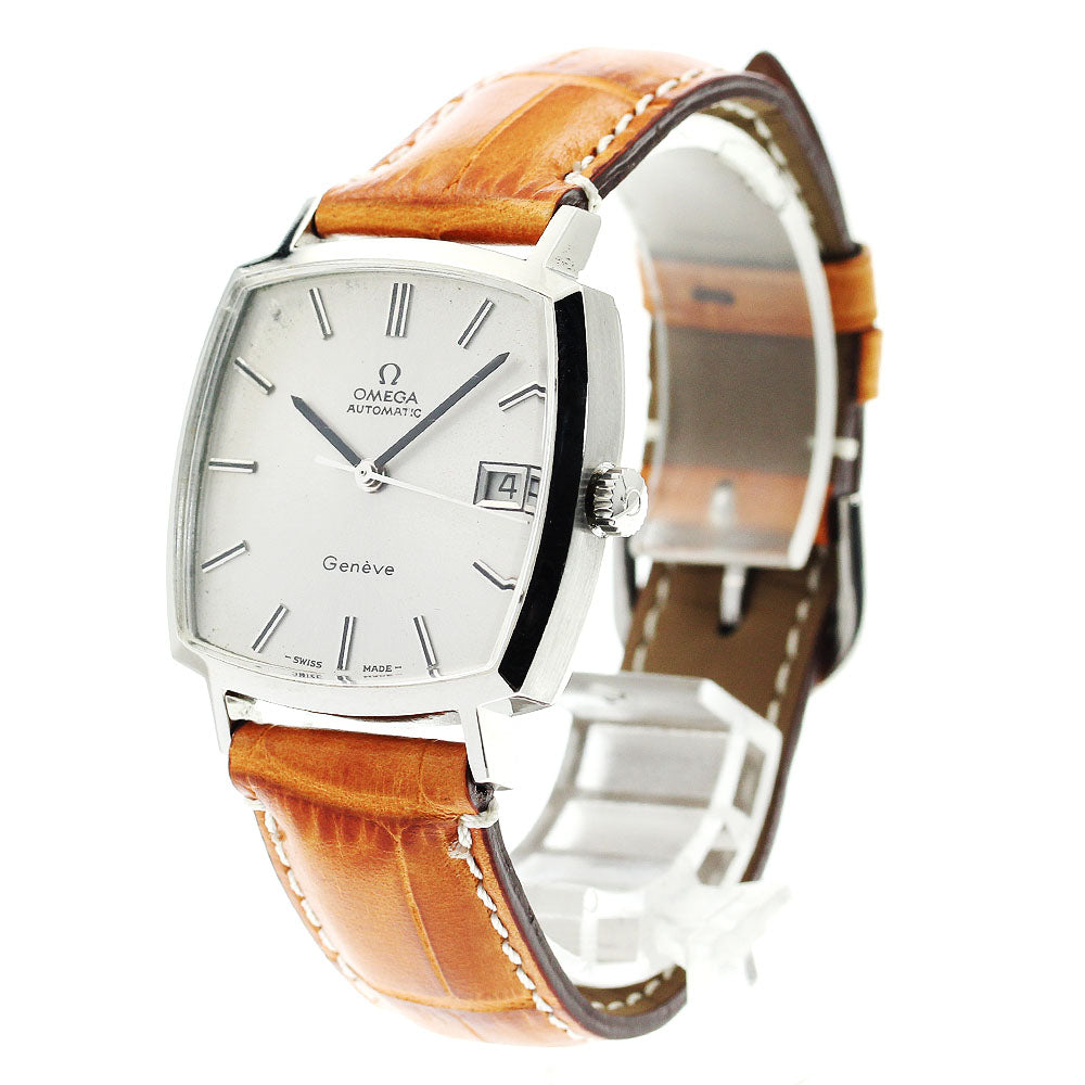 OMEGA Geneve 162.0042 Square Cal.1481 Silver Dial Automatic Men's Watch_895081