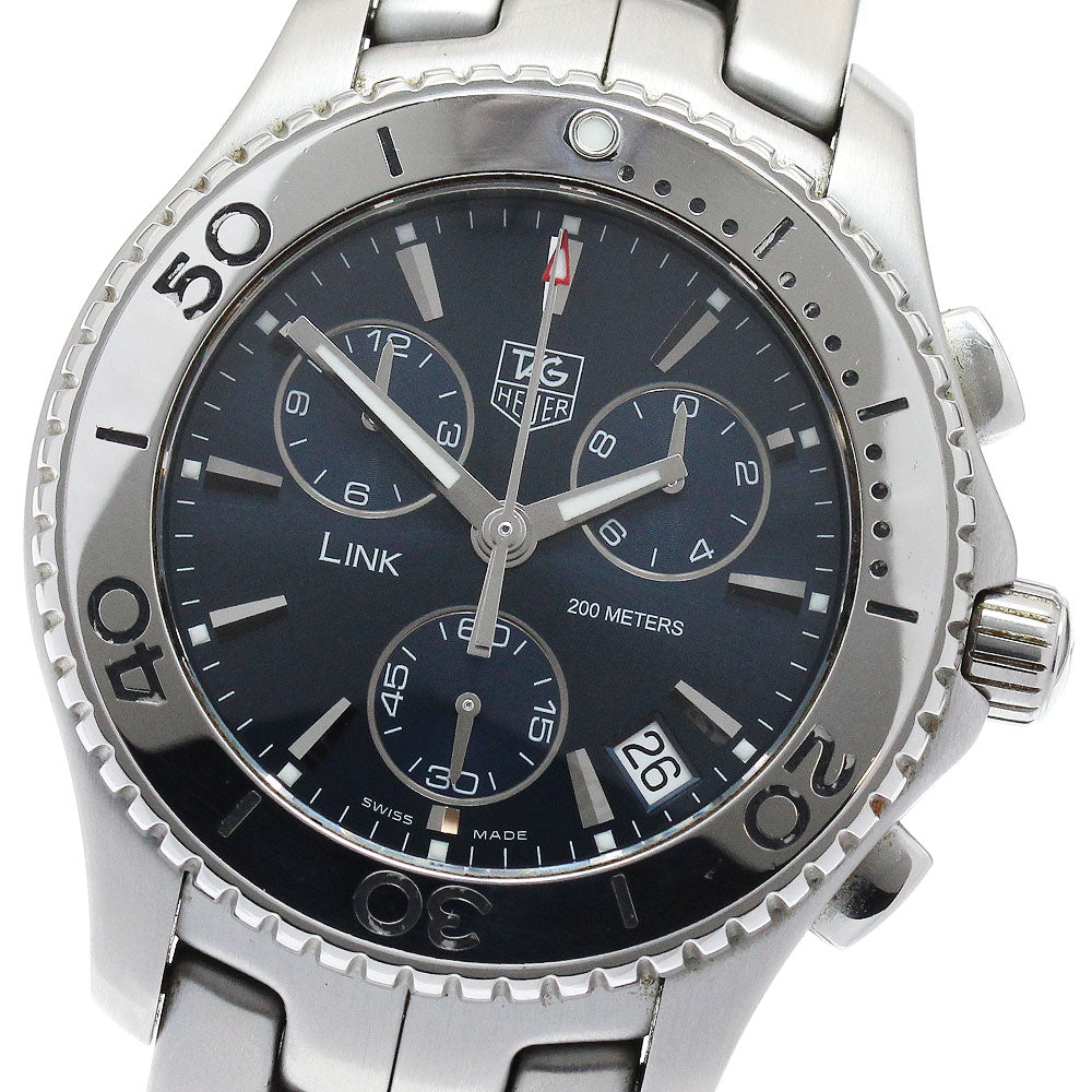 TAG HEUER Link CJ1112 Date Chronograph Navy Dial Quartz Men's Watch_895107