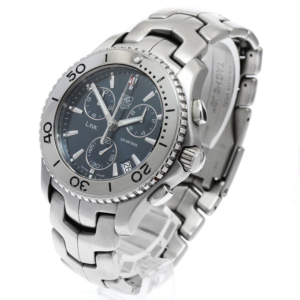 TAG HEUER Link CJ1112 Date Chronograph Navy Dial Quartz Men's Watch_895107