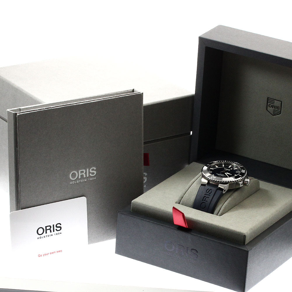 ORIS Aquis 01 733 7730 4135 Date Navy Dial Automatic Men's Watch_895113
