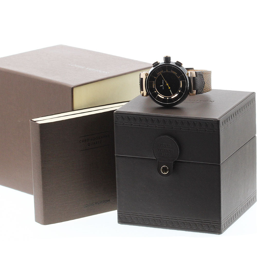 LOUIS VUITTON Tambour Q118N black Dial Quartz Men's Watch_895127