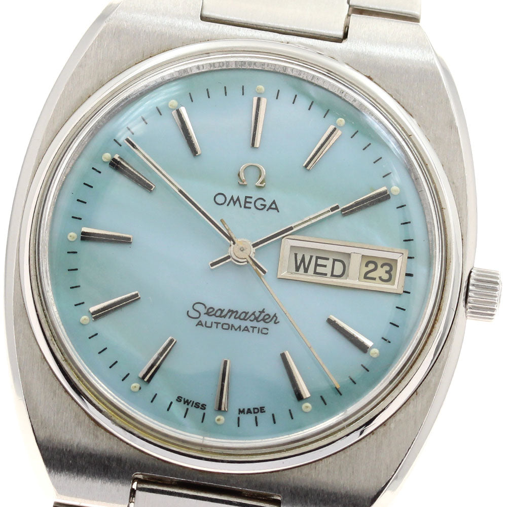 OMEGA Seamaster 166.0216 Cal.1020 Day date blue Dial Auto Men's Watch_895133
