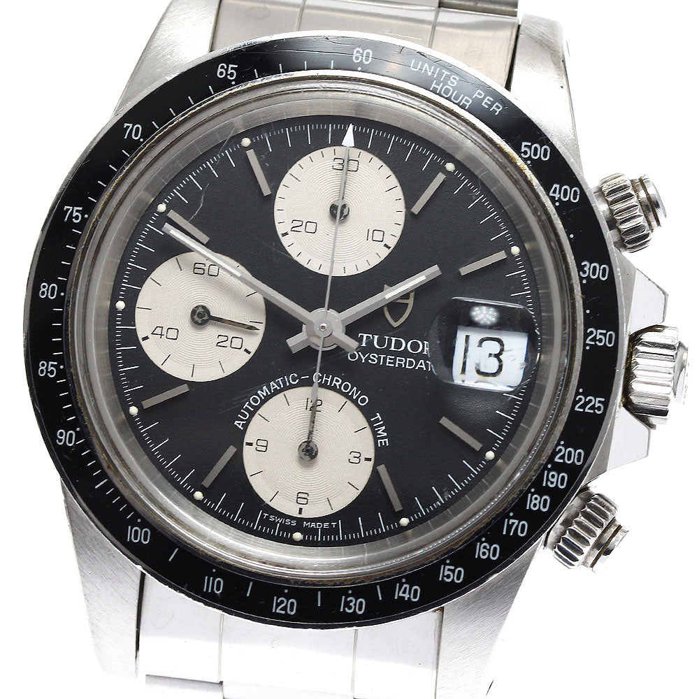 TUDOR Oyster Date Chronotime 79160 Cal.7750 black Dial Automatic Men's_895138