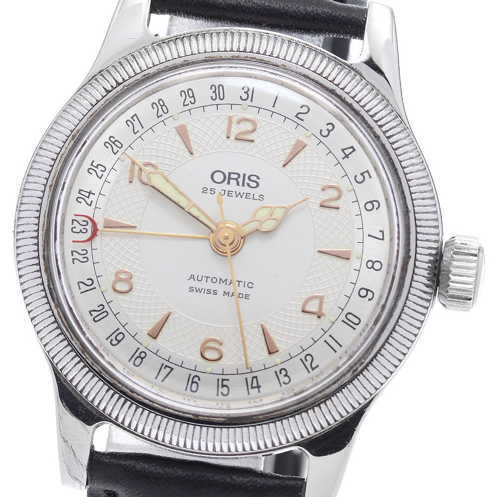 ORIS Pointer date 7463B Big crown Silver Dial Automatic Men's Watch_895165