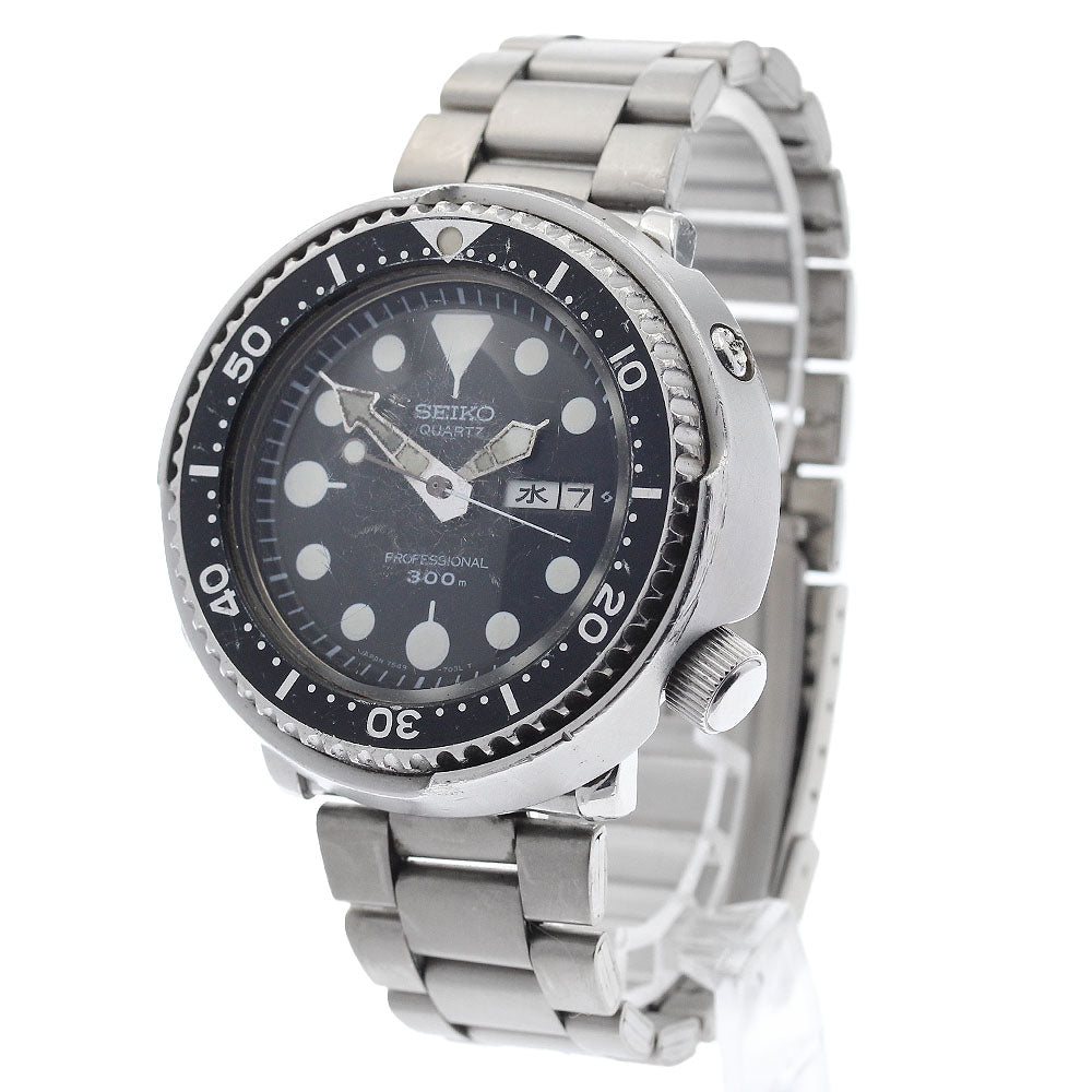 SEIKO Professional diver 7549-7010 Day Date Tuna Can Quartz Men's Watch_895179
