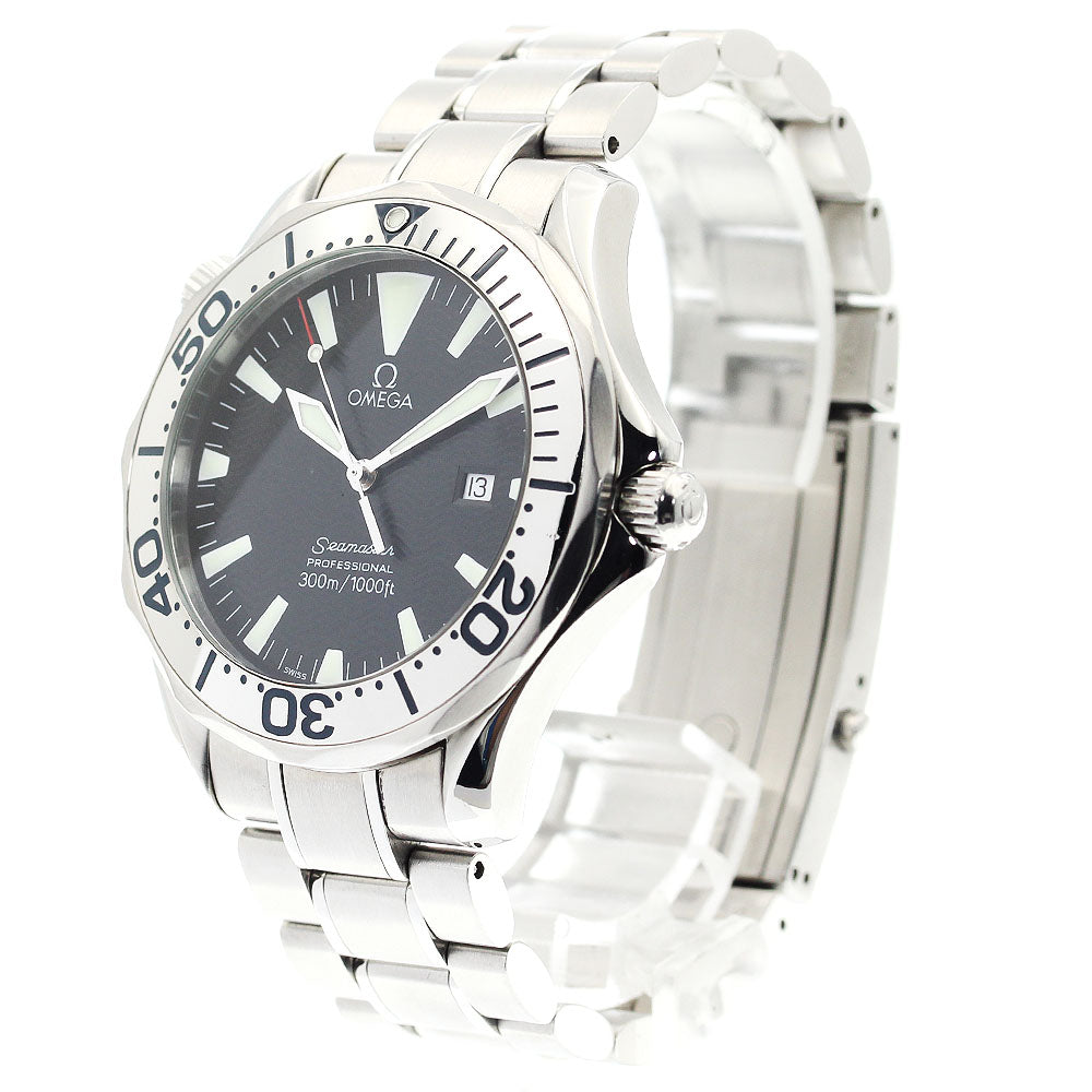 OMEGA Seamaster300 2264.50 Date black Dial Quartz Men's Watch_895192
