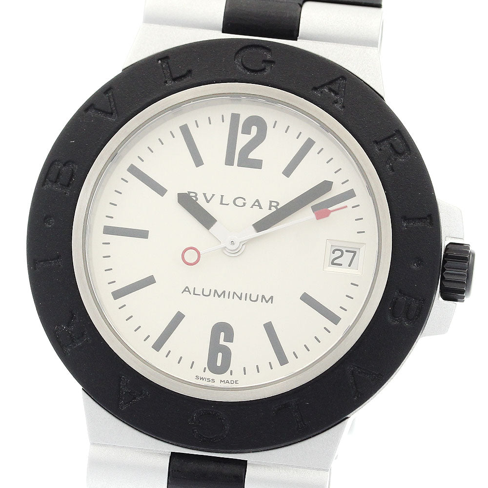 BVLGARI aluminum AL38A Date Silver Dial Automatic Men's Watch_895205