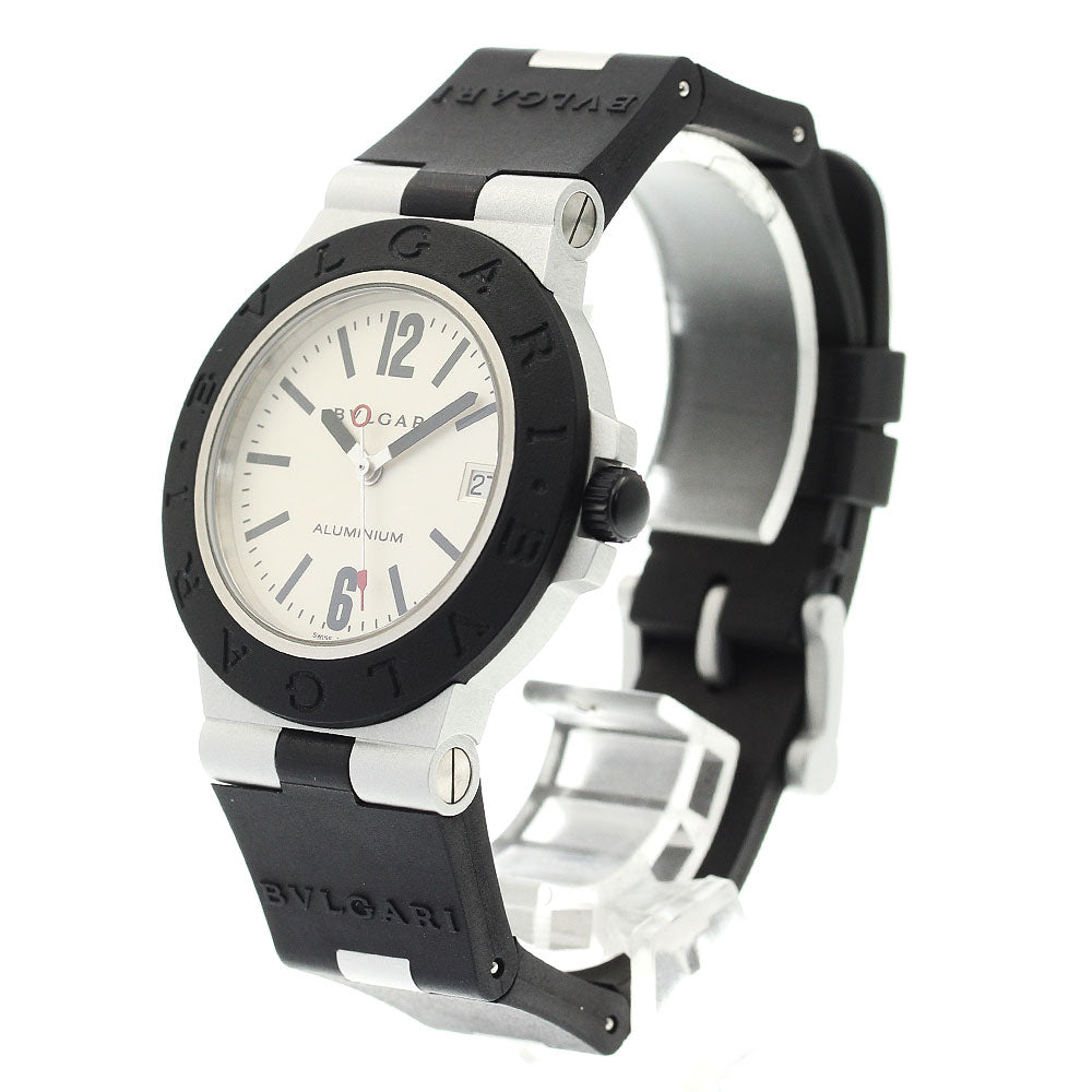 BVLGARI aluminum AL38A Date Silver Dial Automatic Men's Watch_895205