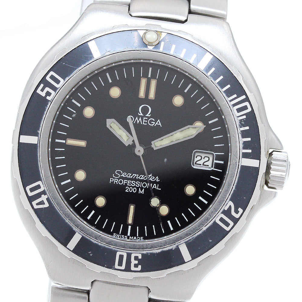 OMEGA Seamaster200 Date black Dial Quartz Men's Watch_895227