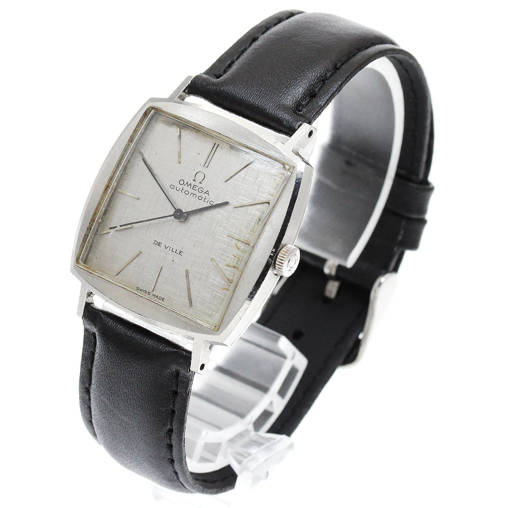 OMEGA De Ville 161.022 Square vintage Silver Dial Automatic Men's Watch_895236