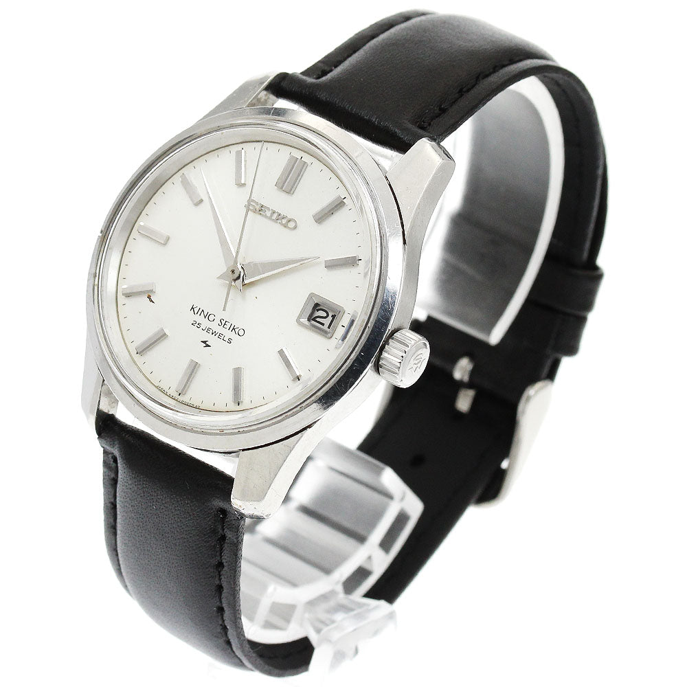 SEIKO King Seiko 4402-8000 Date Silver Dial Hand Winding Men's Watch_895267