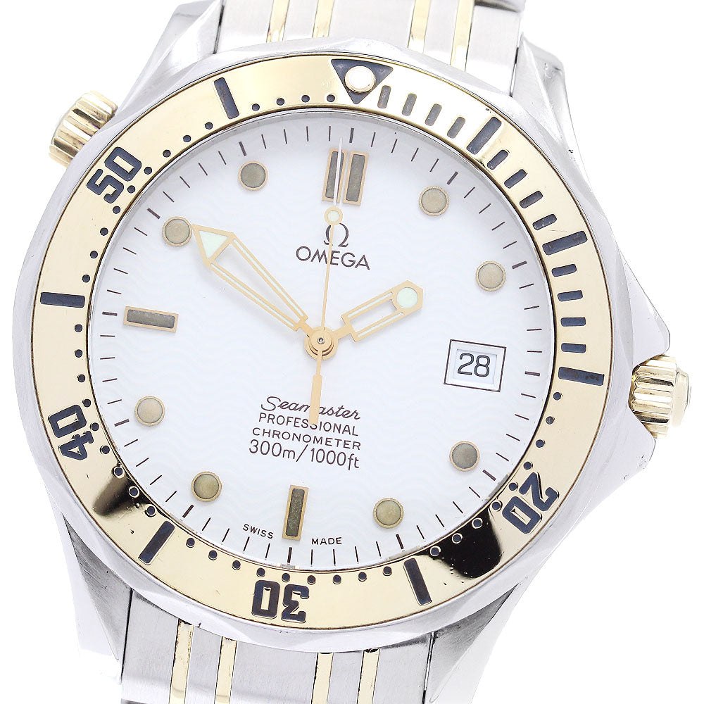 OMEGA Seamaster300 2352.20 Date white Dial Automatic Boy's Watch_895285