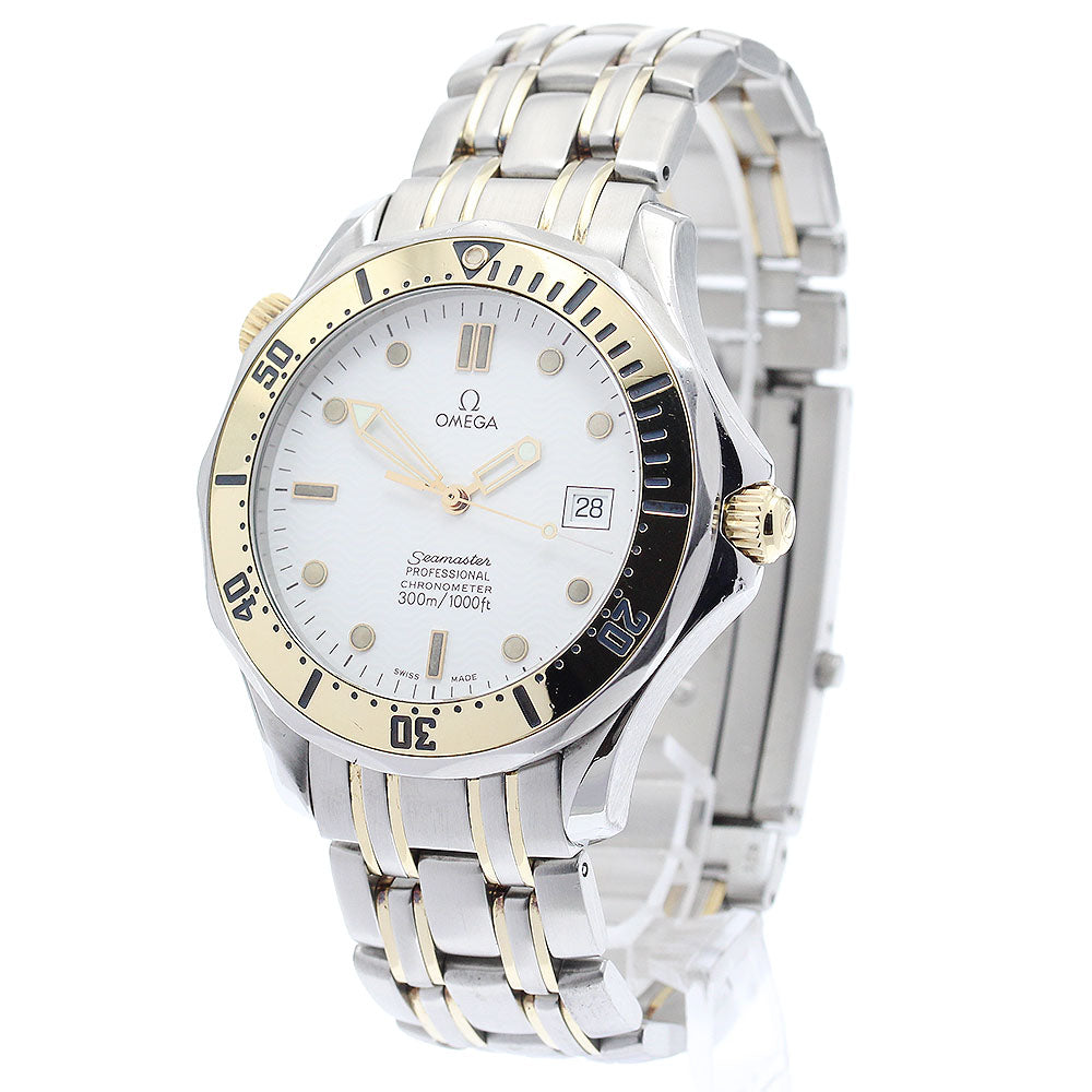 OMEGA Seamaster300 2352.20 Date white Dial Automatic Boy's Watch_895285