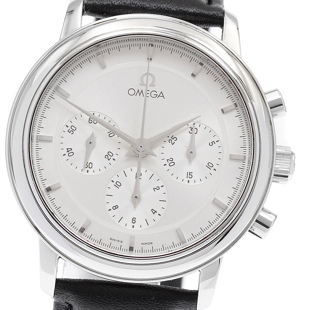 OMEGA De Ville Prestige 4840.31.01 Chronograph Hand Winding Men's Watch_895291