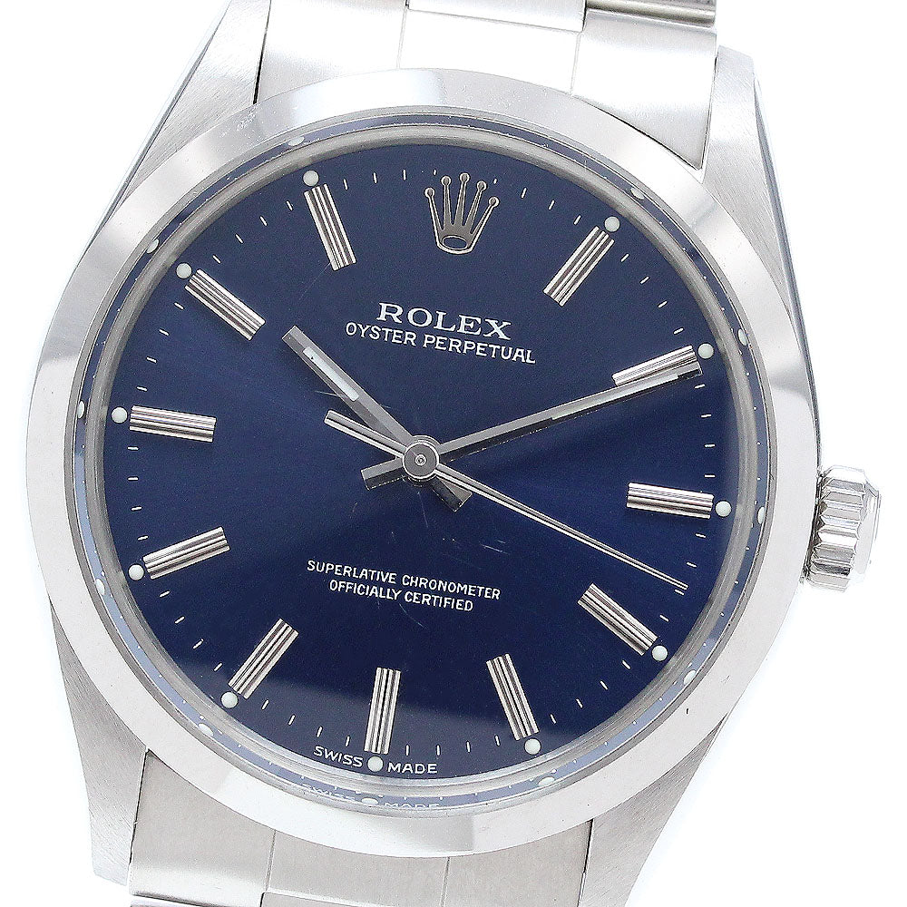 ROLEX Oyster perpetual 1002 Navy Dial Automatic Men's Watch_895299