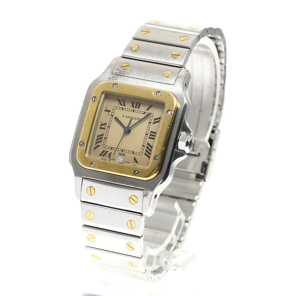 CARTIER Santos GalbeeLM W20011C4 Date 2 tone Quartz Men's Watch_895305