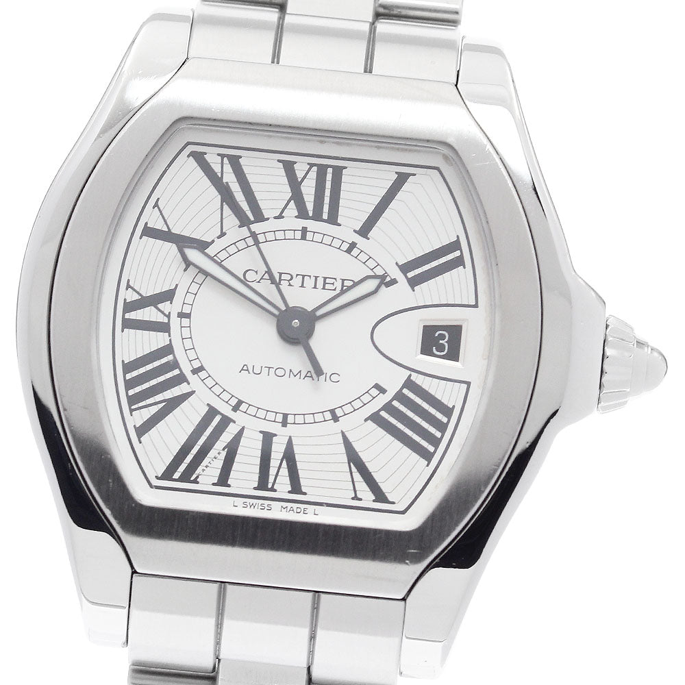 CARTIER Roadster LM W6206017 Date Silver Dial Automatic Men's Watch_895306