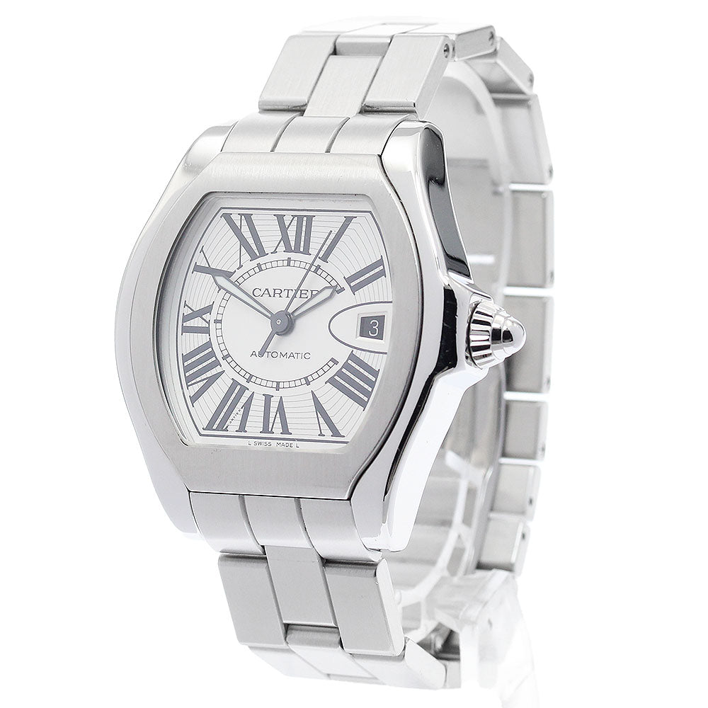 CARTIER Roadster LM W6206017 Date Silver Dial Automatic Men's Watch_895306