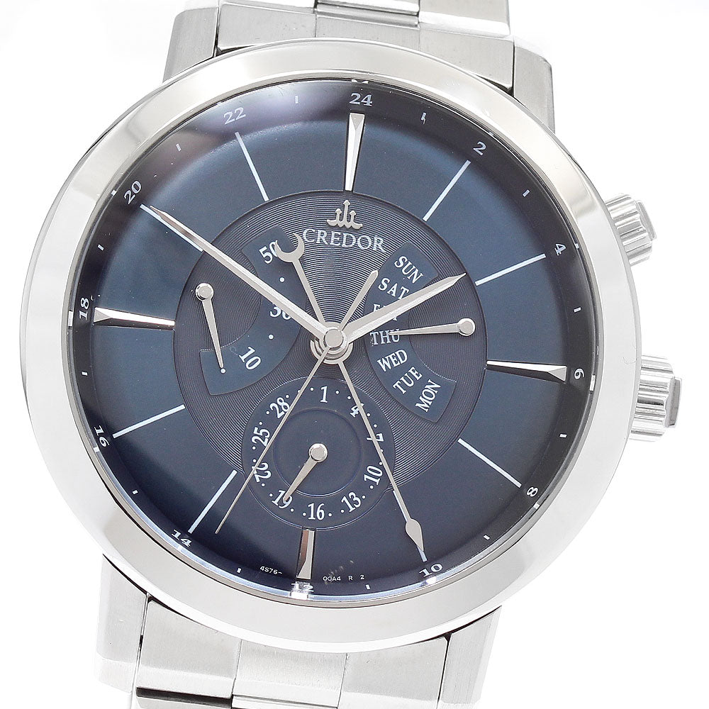 SEIKO CREDOR node GCBT995/4S76-00A0 Day date Navy Dial Automatic Men's _895319